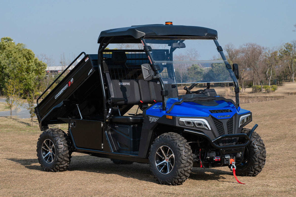 Crossfire E10 Cargo LWB Lithium – Extended Tray Electric 4WD Utility UTV ORDER IN ONLY