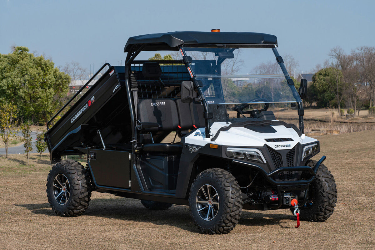 Crossfire E10 Cargo LWB Lithium – Extended Tray Electric 4WD Utility UTV ORDER IN ONLY