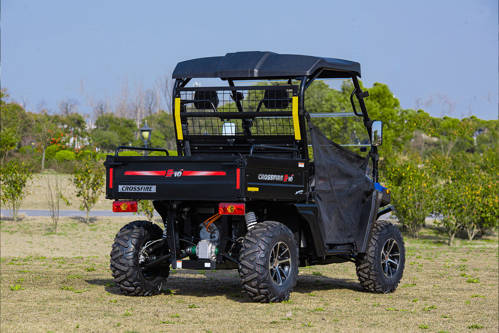 Crossfire E10 – Cost-Effective 4WD Electric UTV for Farms, Vineyards &amp; Worksites